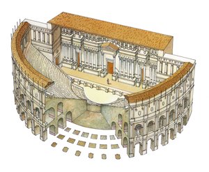 ローマ劇場 作： Fernando Aznar Cenamor